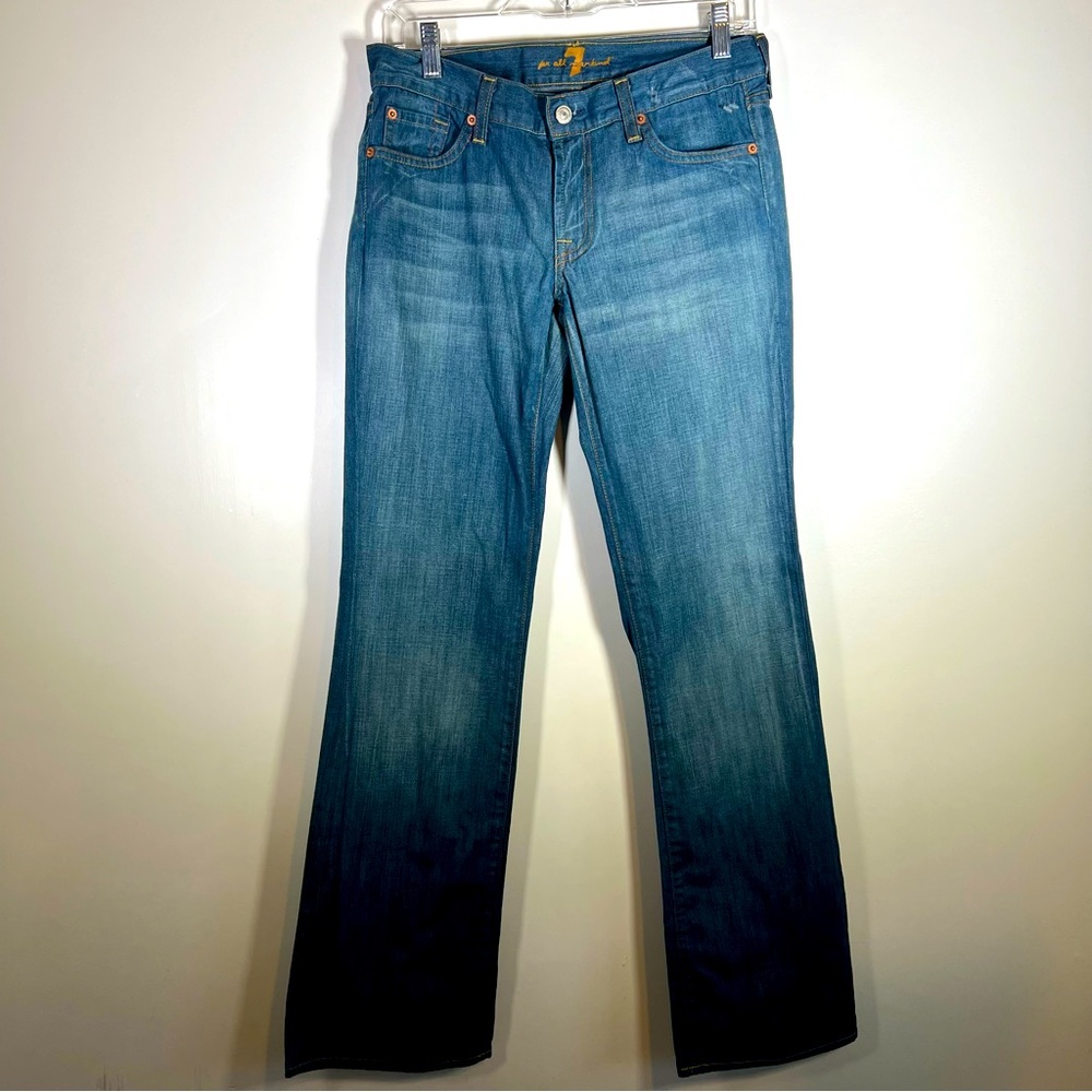 Vintage 7 For All Mankind Bootcut Denim Made in USA Jeans Size 28 EUC